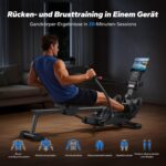 MERACH Rudergerät für Zuhause, Innovativ Doppelpaddel
