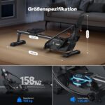 MERACH Rudergerät für Zuhause, Innovativ Doppelpaddel